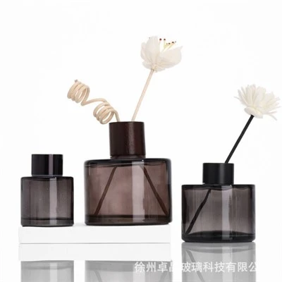 Sunshine คุณภาพสูง 50ml 120ml 200ml รอบรูปร่าง Amber Glass น้ำหอม AROMA น้ำมันหอมระเหย Reed Diffuser ขวด