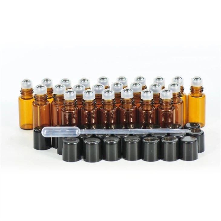 3ml Amber Glass Roll On Bottle