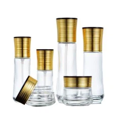 ขวดปั๊มแก้วขนาด 40 มล. สำหรับบรรจุภัณฑ์เครื่องสำอาง